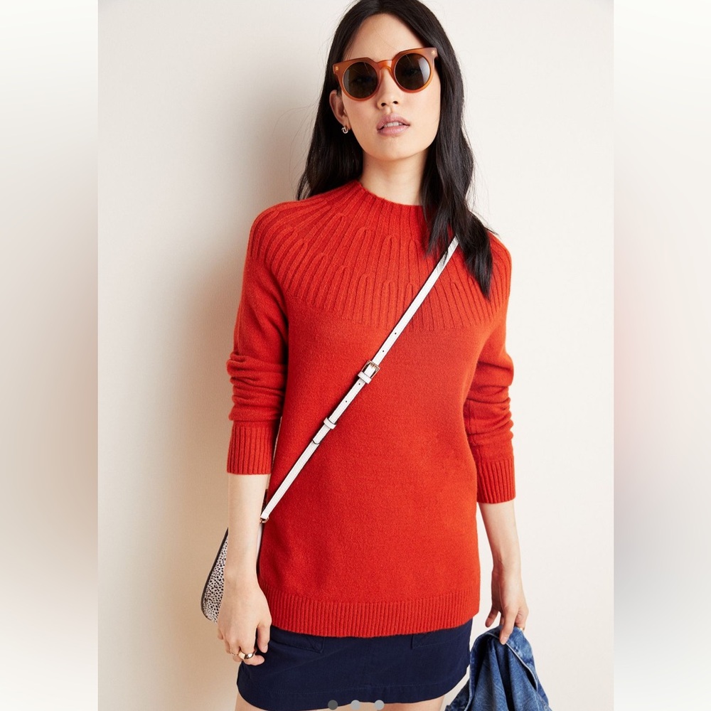 Mock neck sweater by Anthropologie
